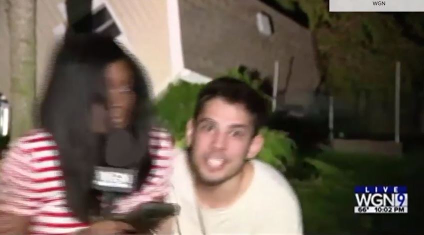 Man arrested for allegedly grabbing reporter on the air and shouting profane message