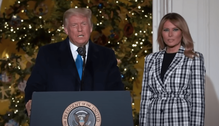 President Trump and Melania praise inspiring ‘courage’ of the public amid pandemic