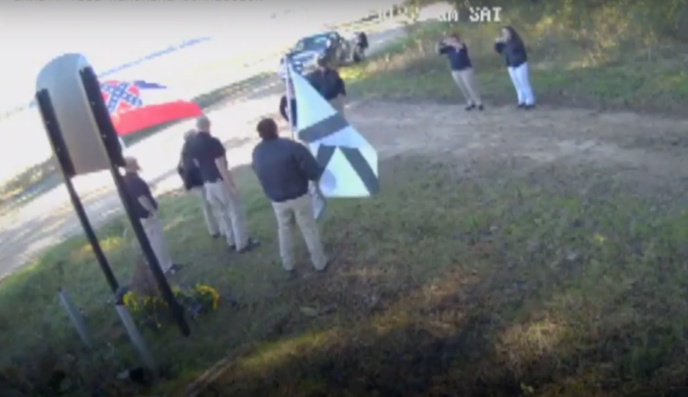 White nationalists caught filming ‘propaganda video’ at Emmett Till memorial