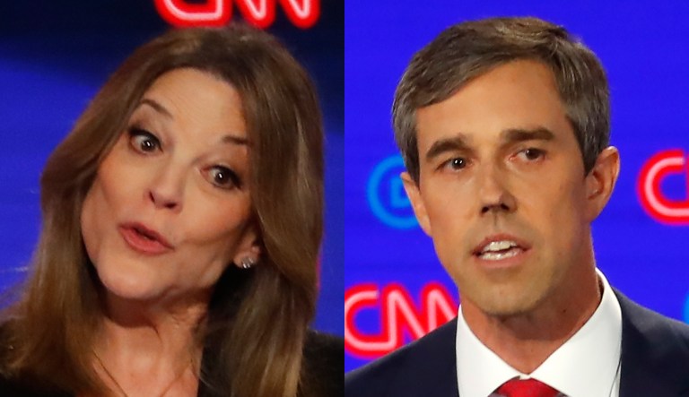 Marianne Williamson, Beto O'Rourke.