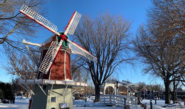 Windmill Square in Orange City, Iowa.