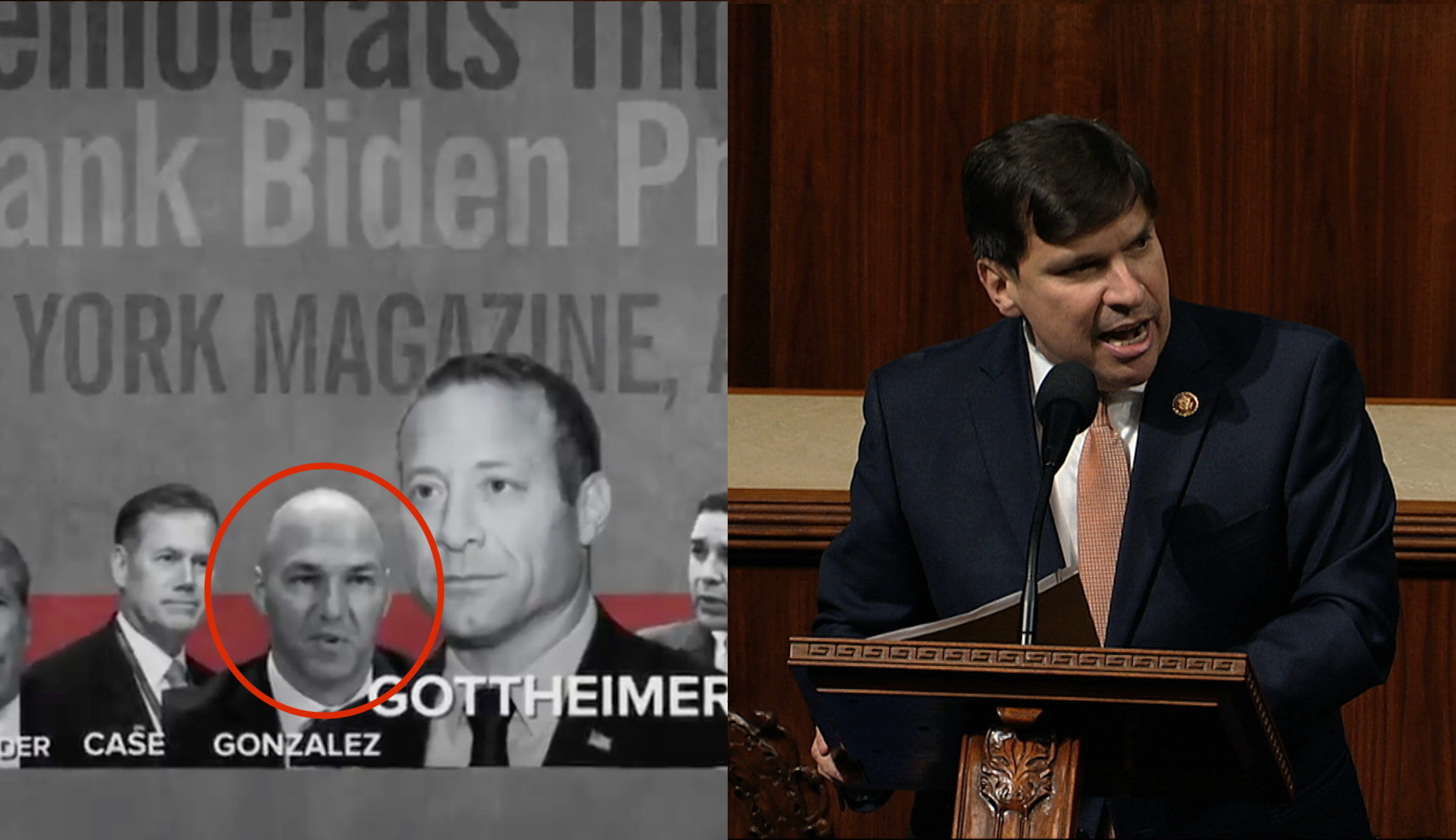 Left-wing ad bashing centrist Democrats pictures wrong Rep. Gonzalez