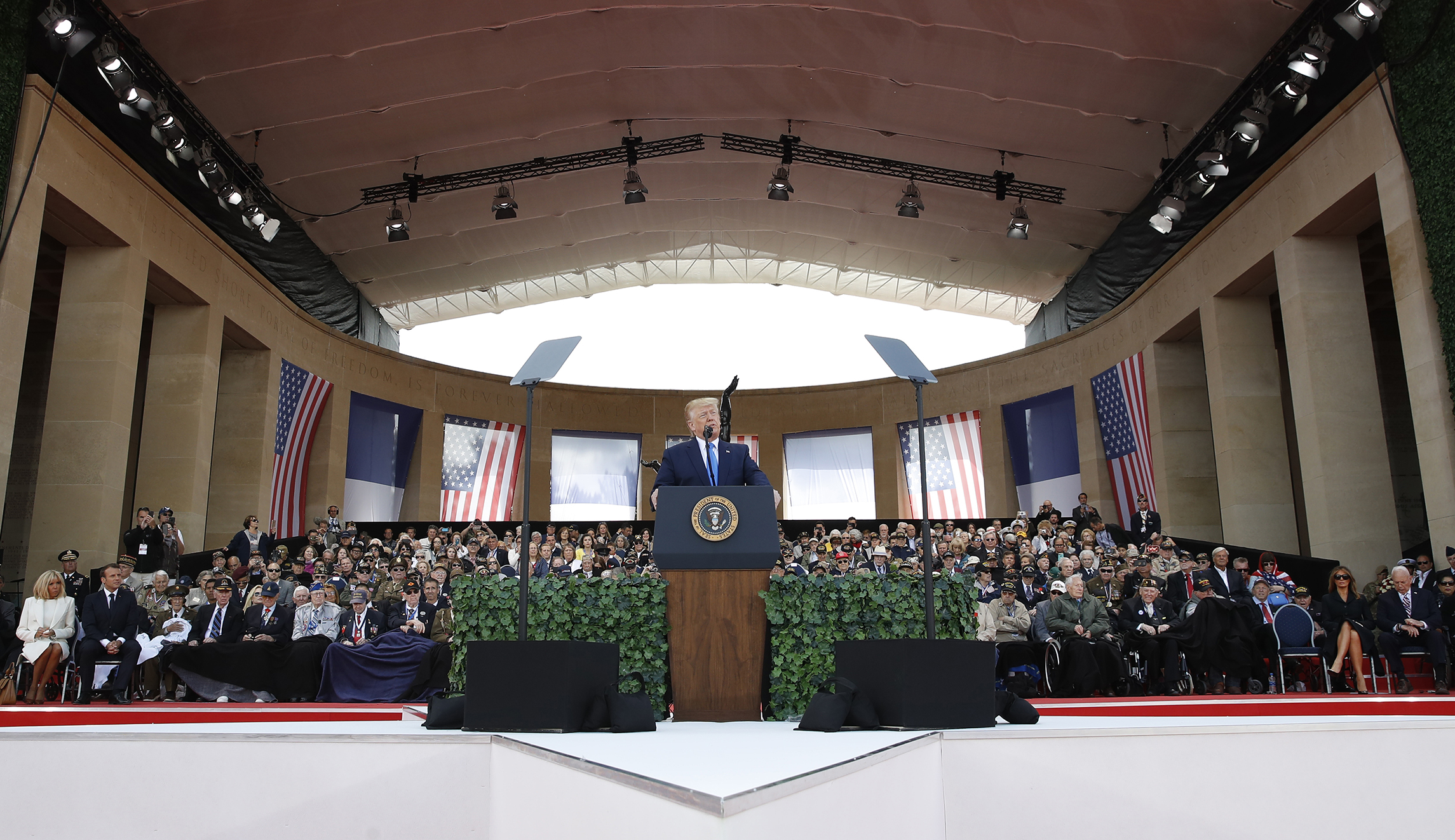 WATCH: Trump participates in D-Day commemoration