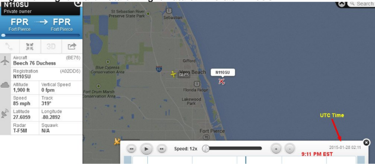 Greer/Vero Beach flight