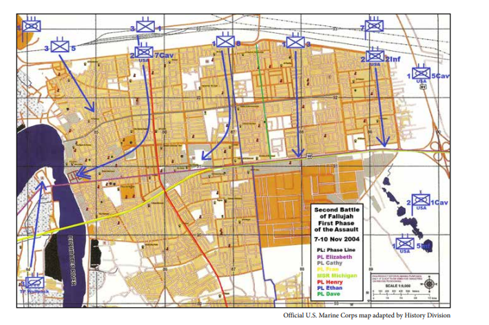 Marine offensive lines of action, Second Battle of Fallujah