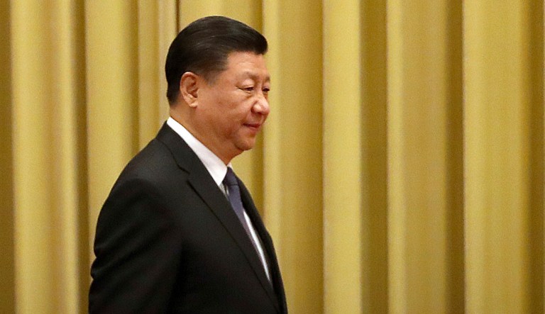 Chinese President Xi Jinping arrives for an event.