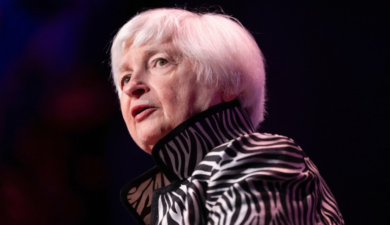 Treasury Secretary Janet Yellen speaks at the Atlantic Council Global Citizen Awards, Wednesday, Sept. 20, 2023, in New York.