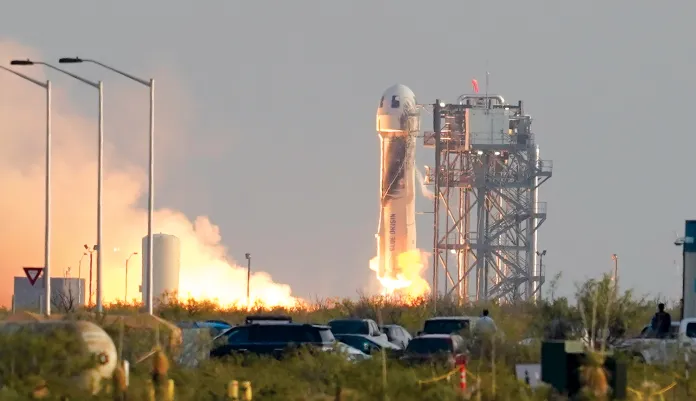 Bezos goes to space