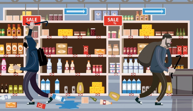 The holiday shoplifting season