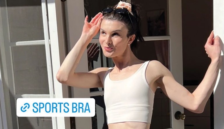 Doesn’t a transgender sports bra model defeat the purpose?