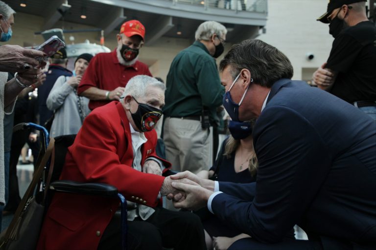 Glenn Youngkin attends cake ceremony for Marines’ 246th birthday