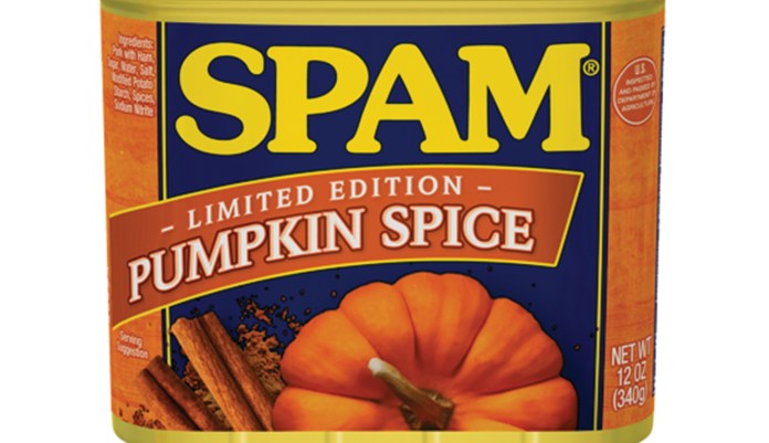 Pumpkin spice gets spammy