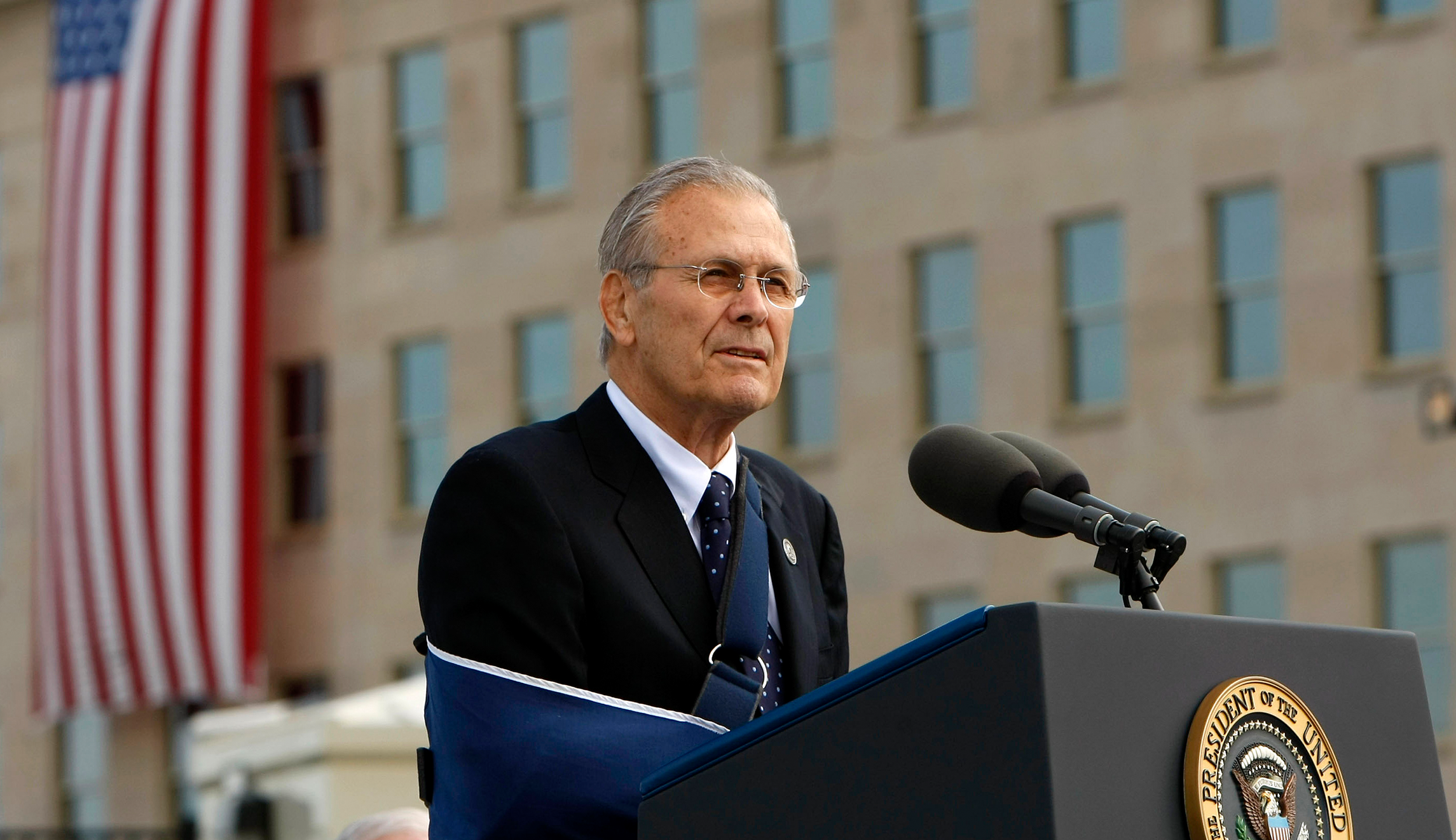 The one with Donald Rumsfeld and the exploding white pen