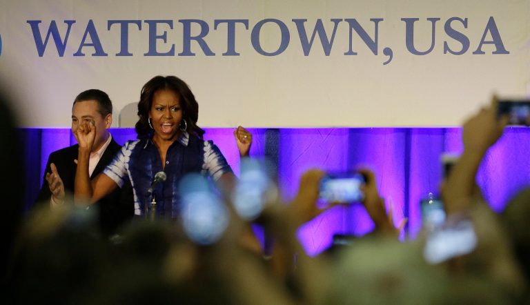 In praise of first lady Michelle Obama, and water