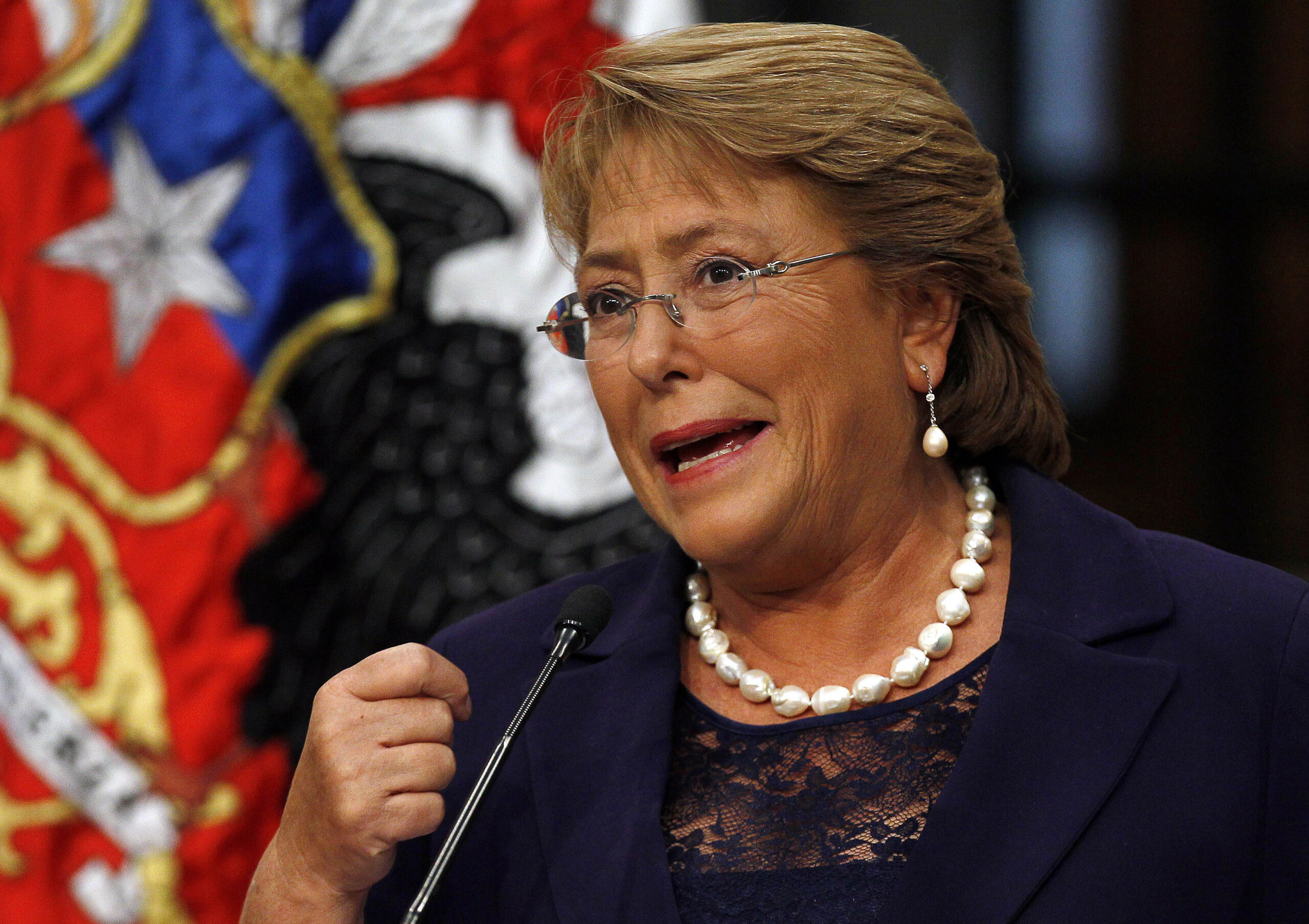 Chile’s Bachelet stands by reform despite slowdown