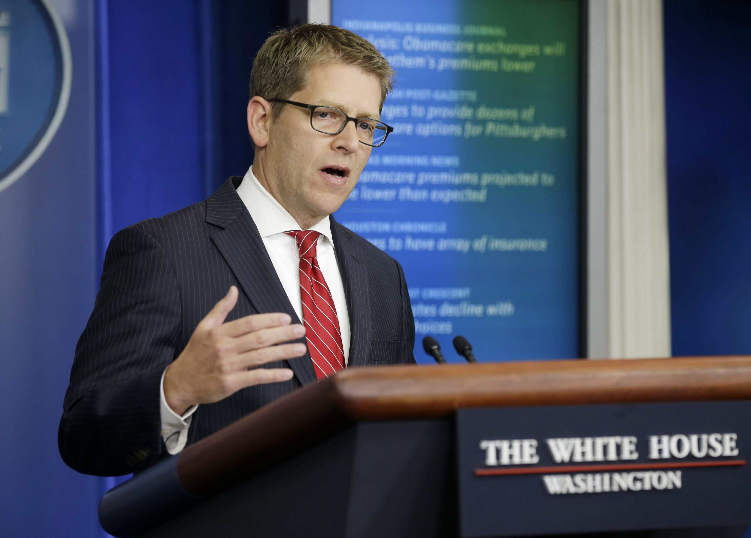 Jay Carney would ‘absolutely enroll’ in Obamacare