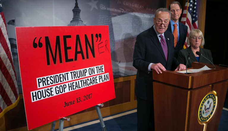 Chuck Schumer: Senate Republican healthcare revision the ‘epitome of mean’