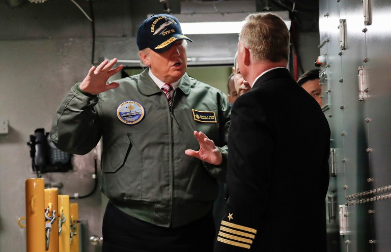 Trump calls for ditching new launch system aboard aircraft carriers