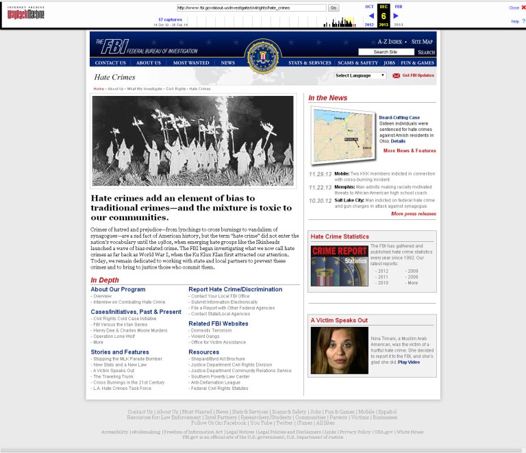 ‘Shocked’ Anti-Defamation League slaps FBI ‘diss on hate crimes