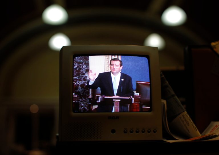 Ted Cruz makes his mark in overnight ‘filibuster’ of resolution that would fund Obamacare