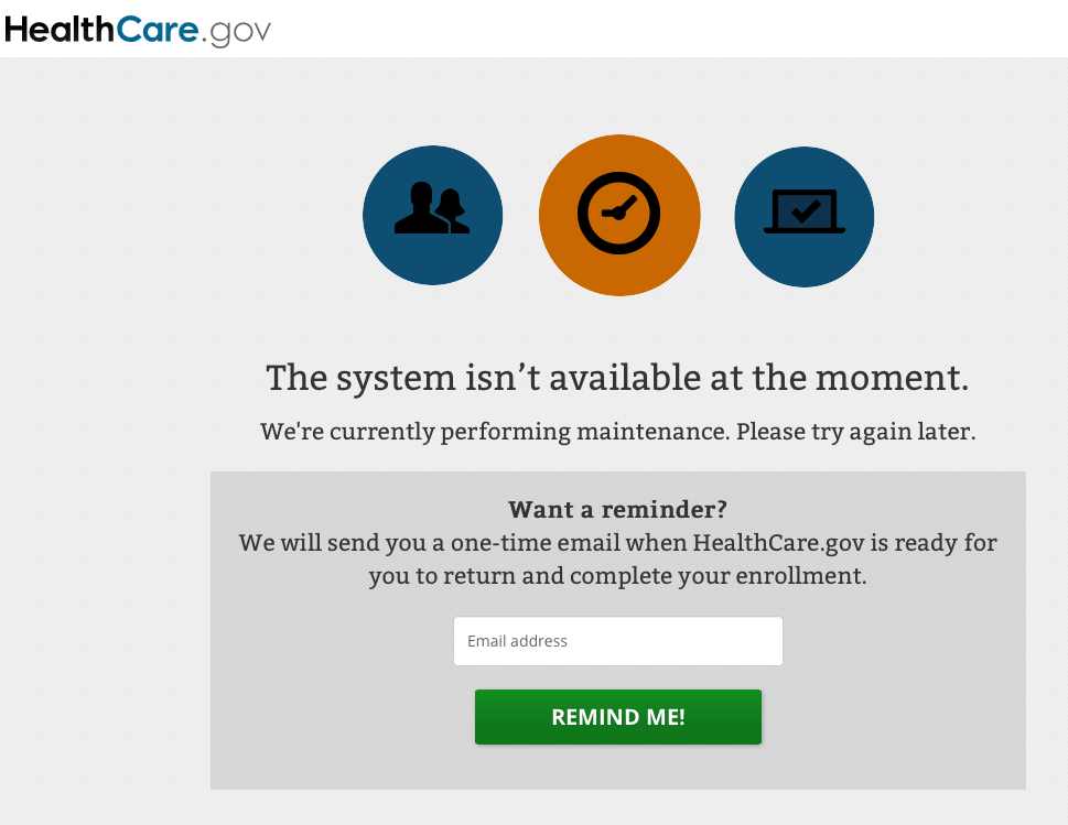 Deadline Day: Obamacare Website Down
