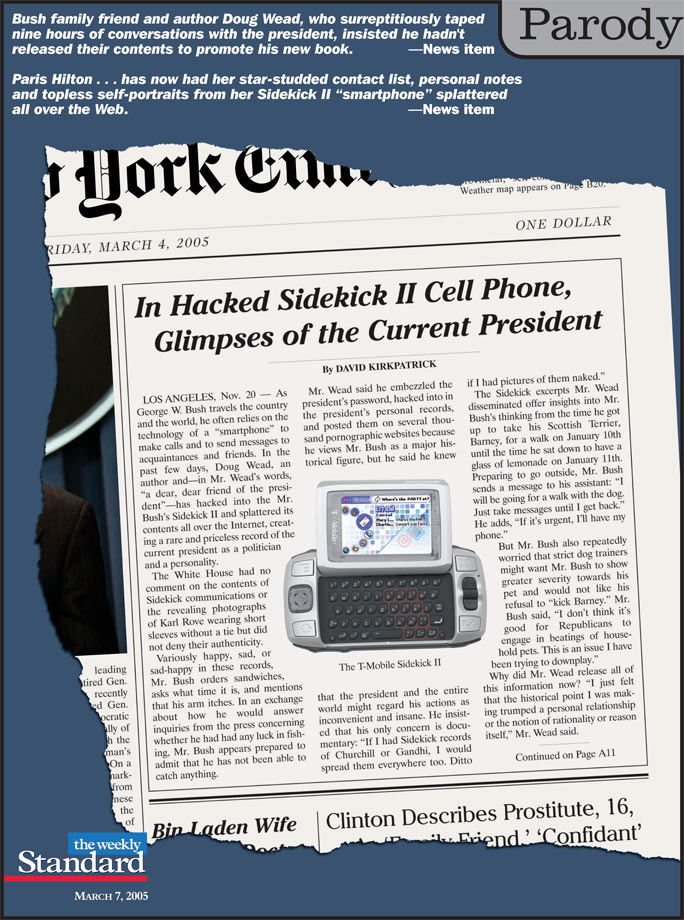 The president’s cell phone gets hacked.