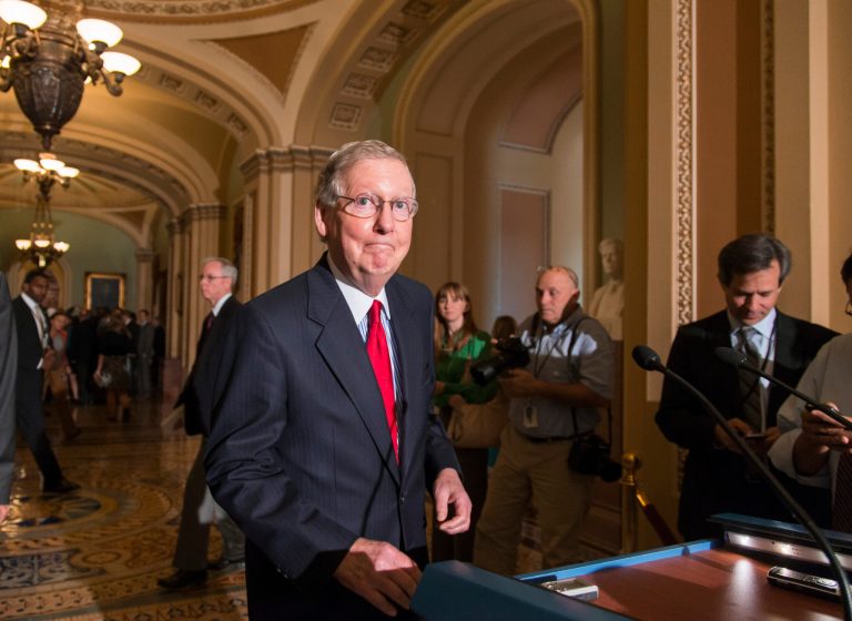 Mitch McConnell backs continuing resolution to defund Obamacare