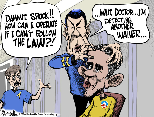 Editorial cartoon: Detecting another waiver