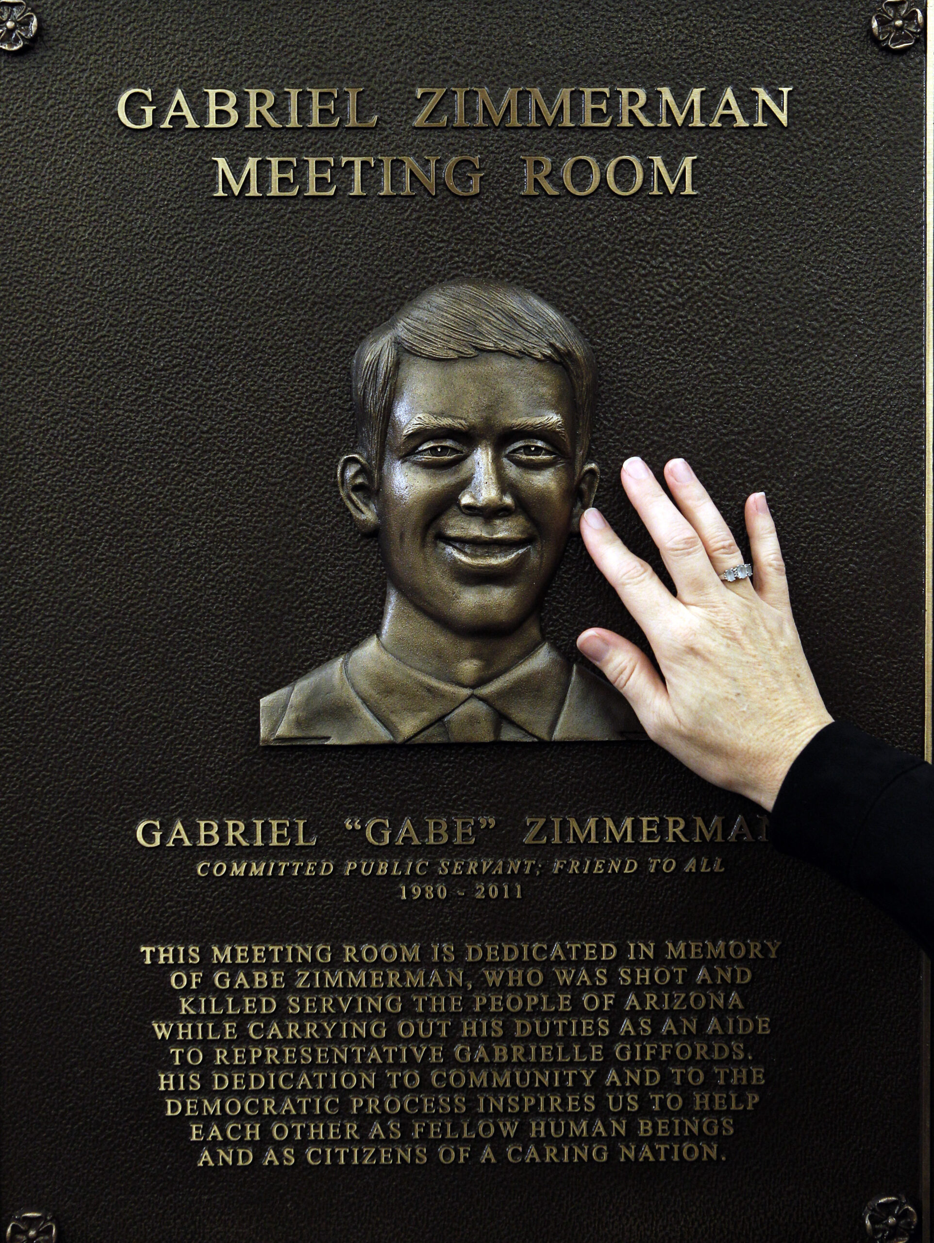 Capitol room dedicated to slain Giffords staffer