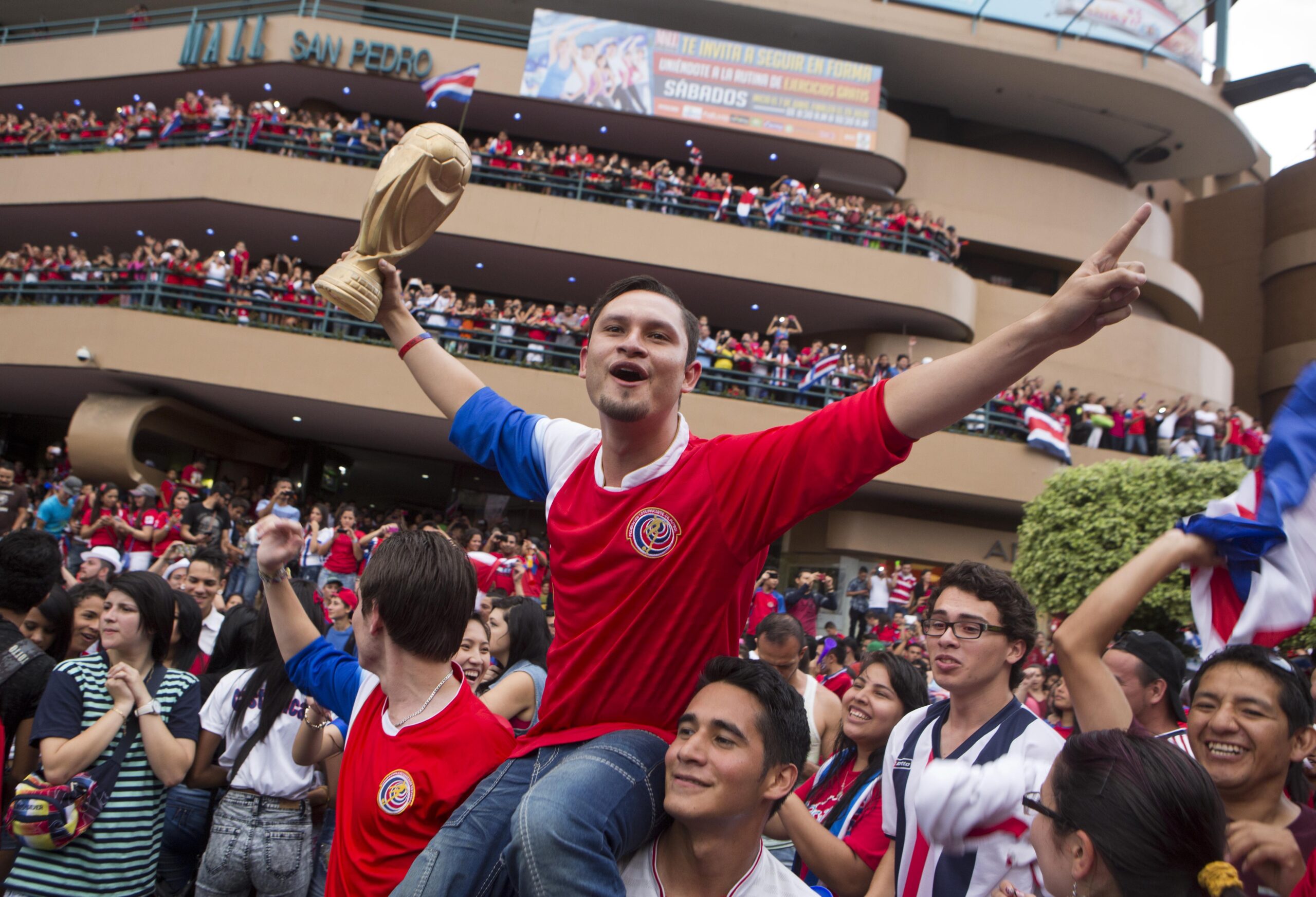 Costa Rica celebrates World Cup win over Greece