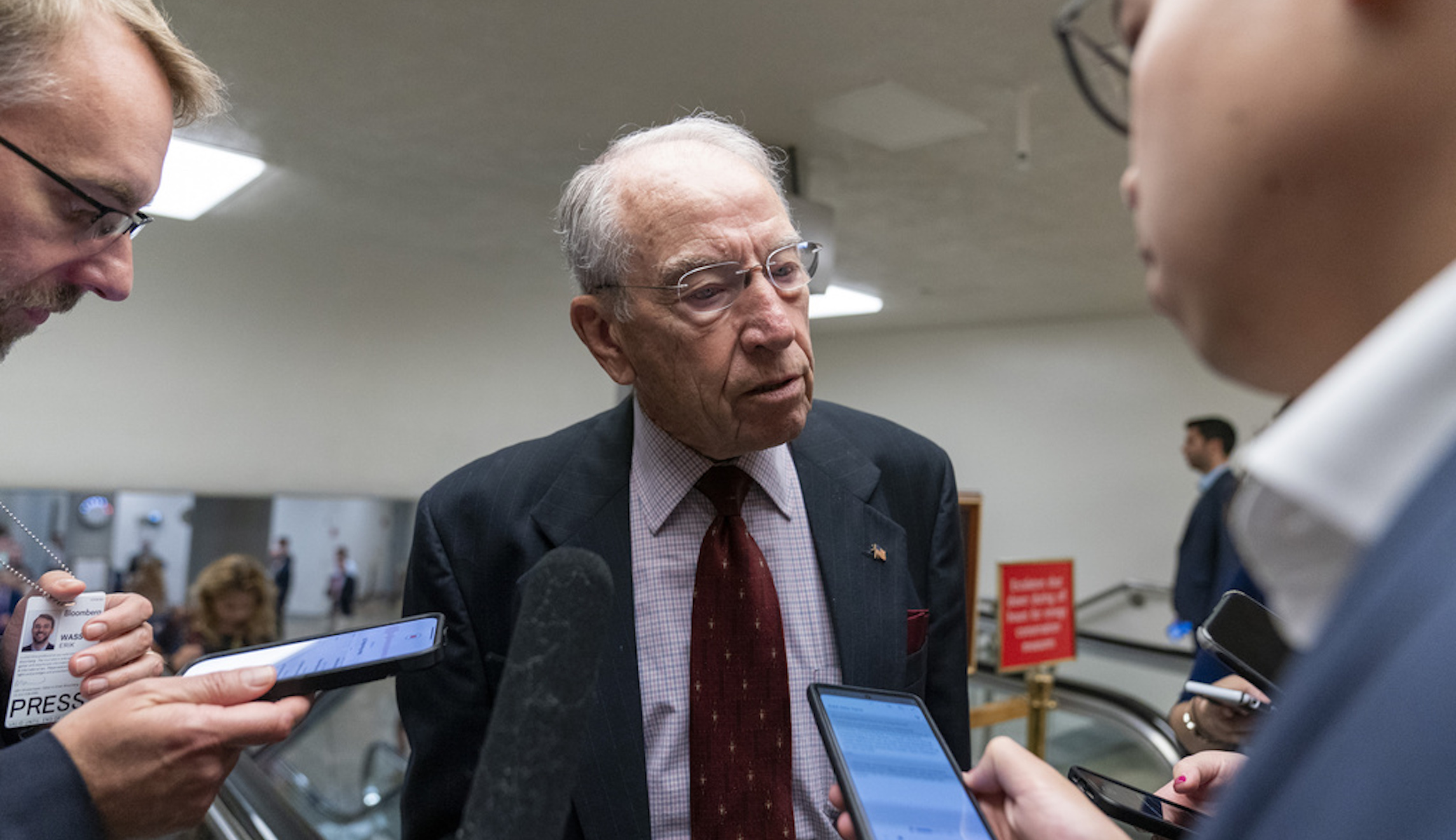 Chuck Grassley, 90, hospitalized for an infection and will miss Senate votes