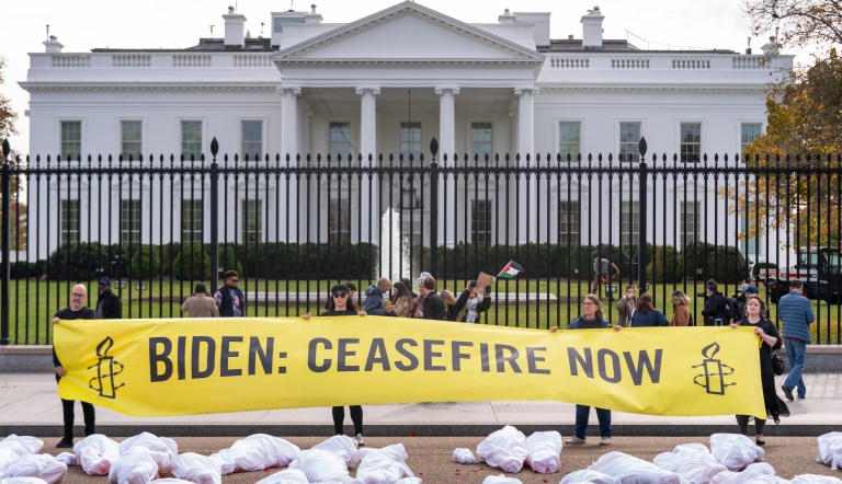 Pro-Palestinian federal workers plan hunger strike as White House backs peaceful protests