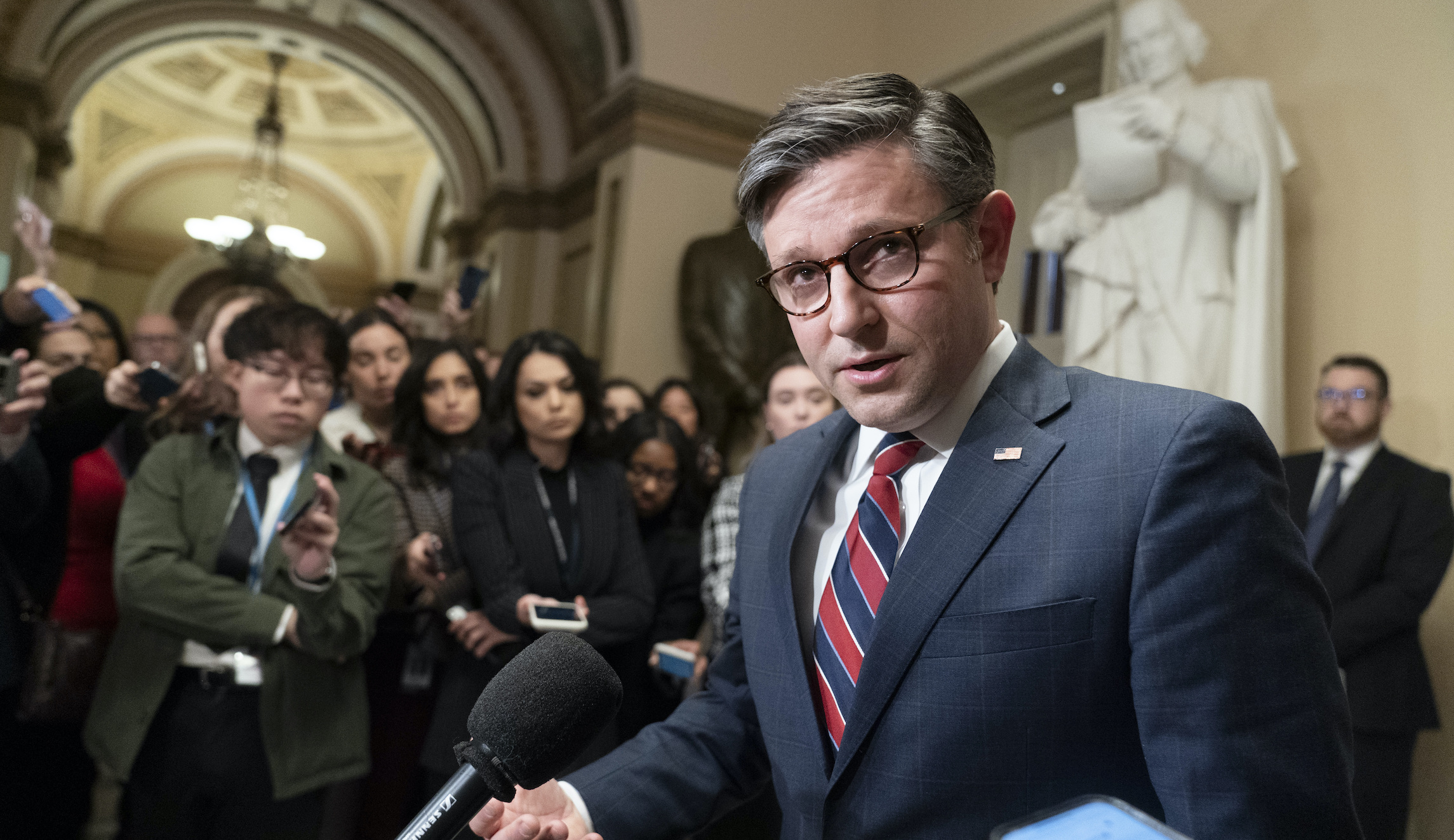 Speaker Johnson squeezed from all sides as Washington pursues border deal