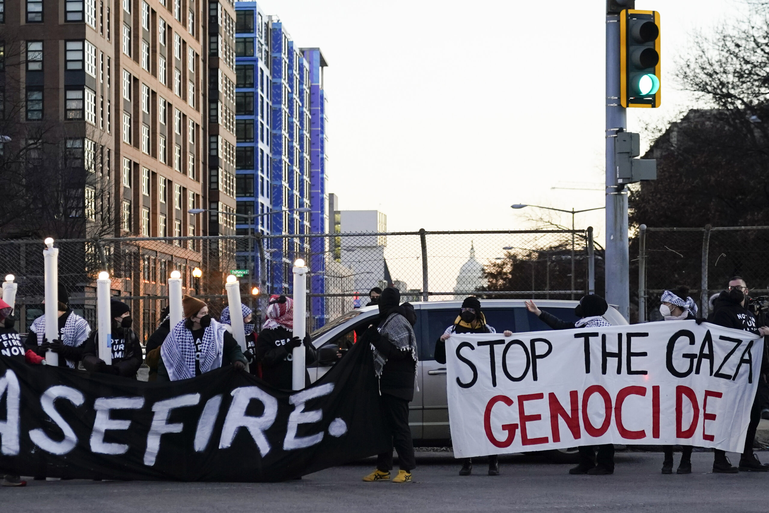 Capitol police arrest Mennonite protesters demanding ceasefire in Gaza