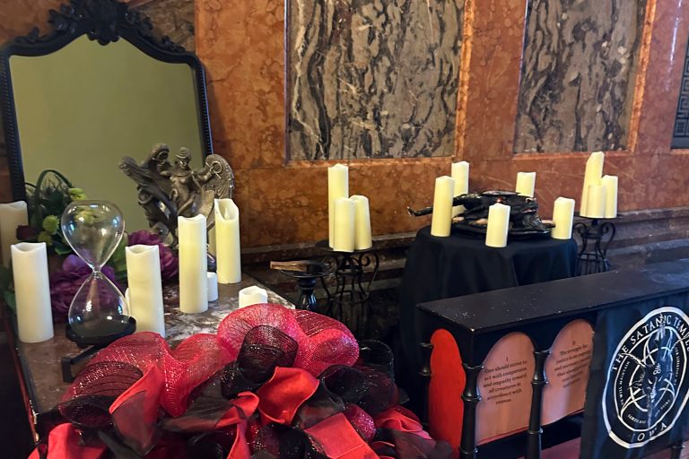 US veteran accused of tearing down Satanic Temple idol in Iowa Capitol charged with hate crime