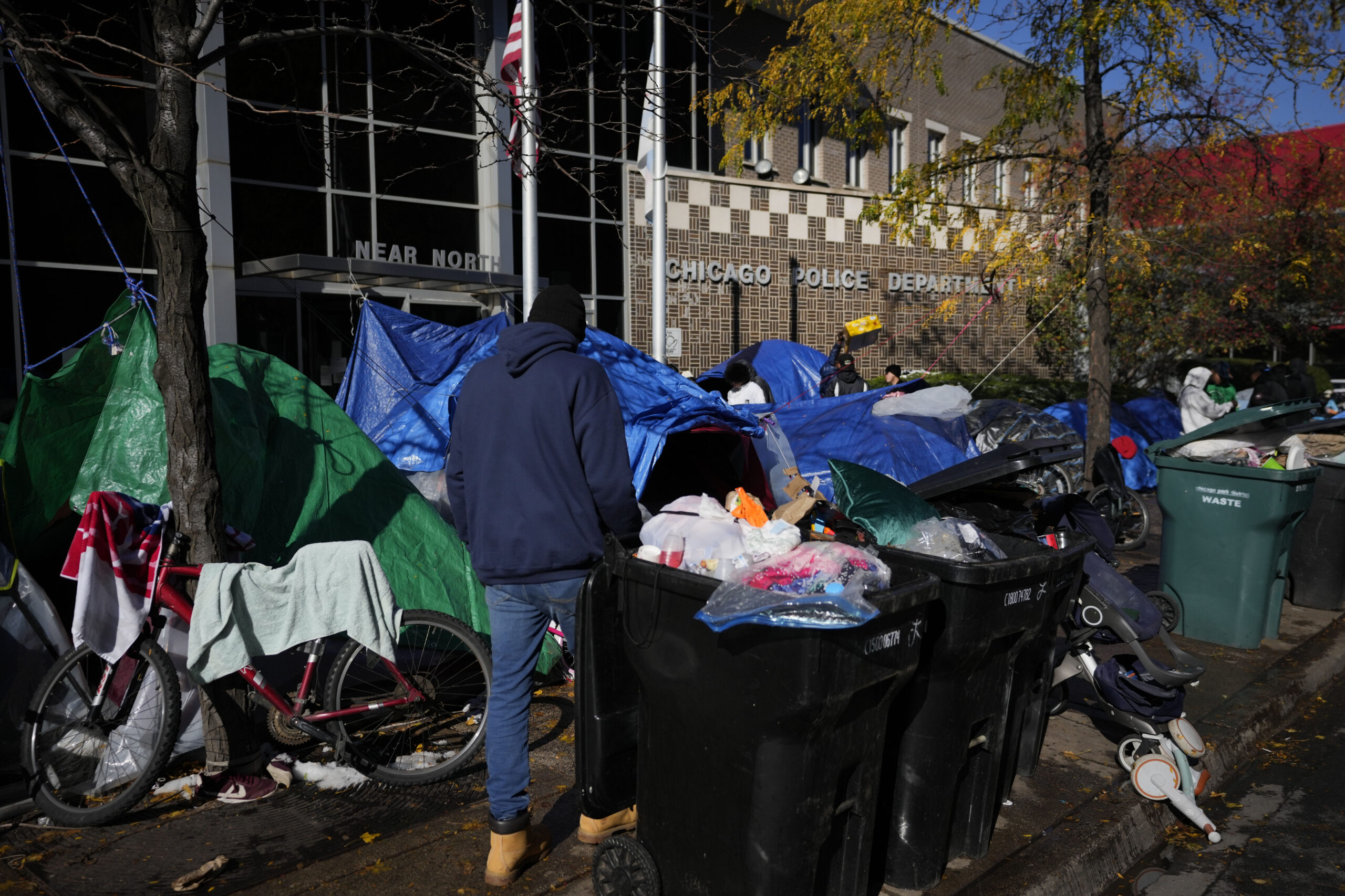 Chicago neighborhood residents complain about immigrants taking vital resources away from community