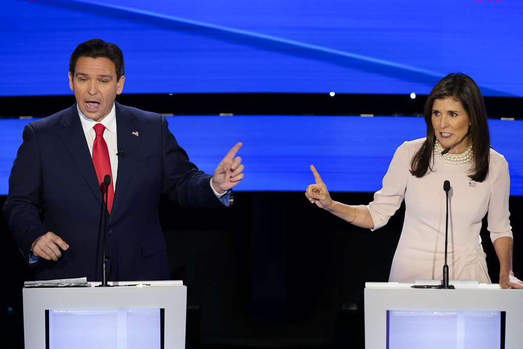 Weird night in Iowa: Trump happy as DeSantis and Haley trash each other