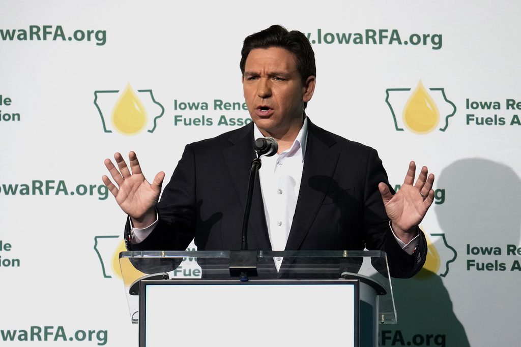 DeSantis camp makes quick work of climate protester at campaign event