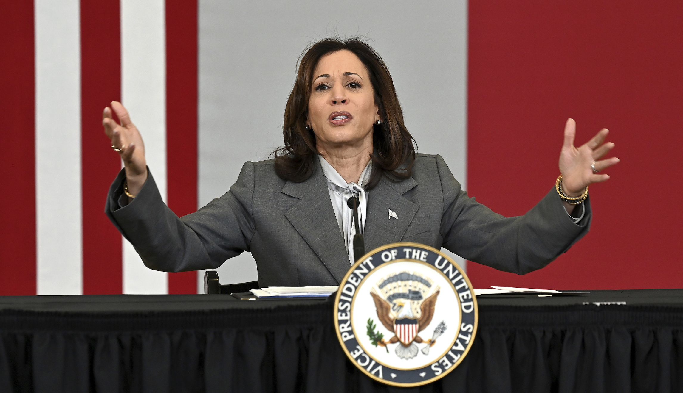 Kamala Harris takes veiled shots at Haley, DeSantis in MLK Day speech