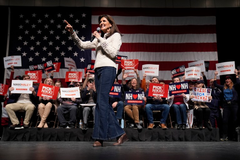 Nikki Haley champions ‘two-person’ race at New Hampshire rally after DeSantis exit