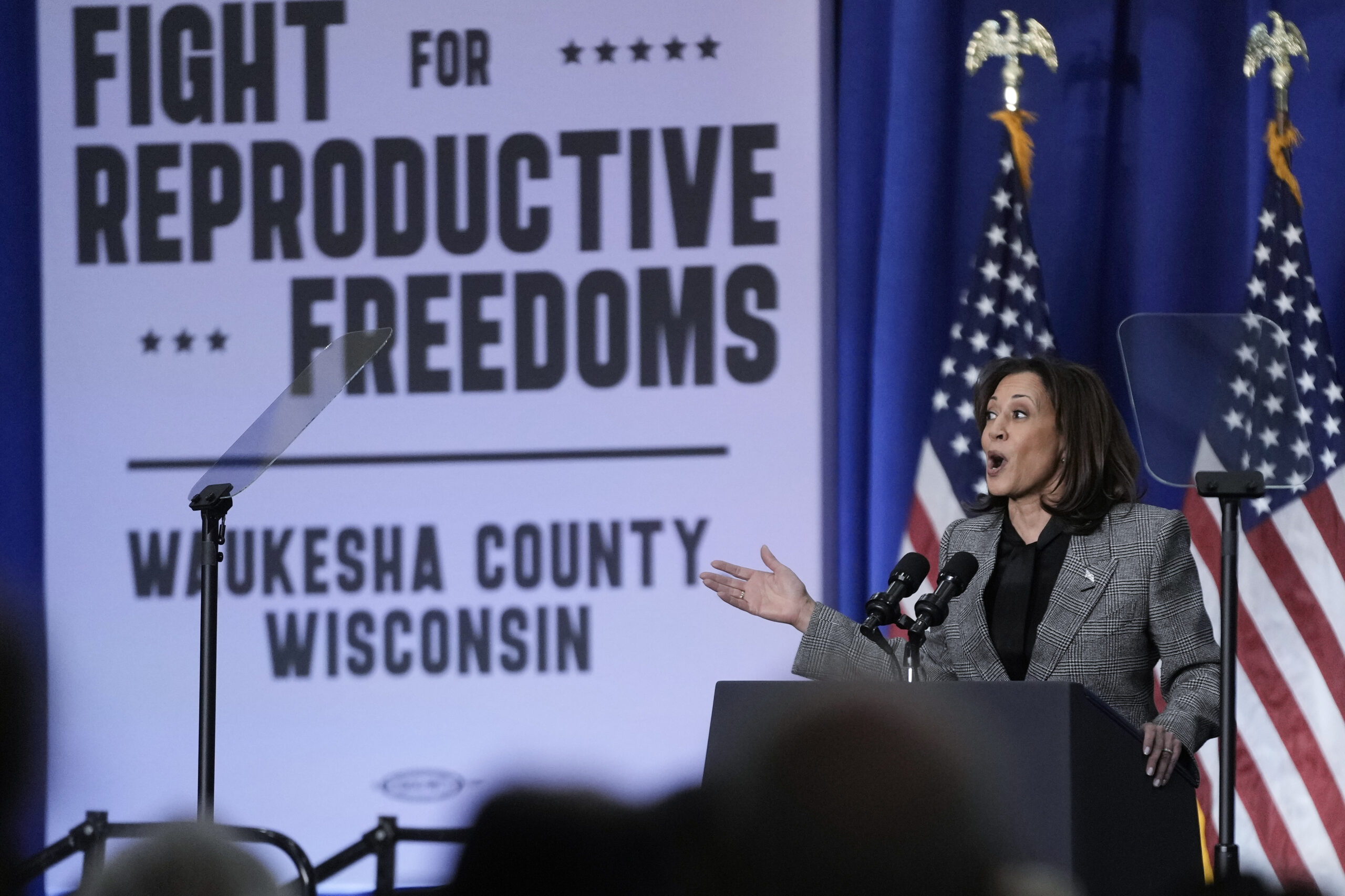Harris goes toe to toe with Trump over abortion on anniversary of Roe