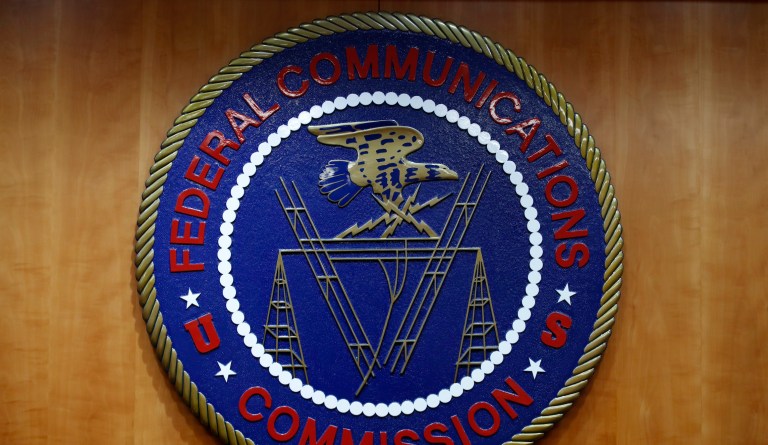 The seal for the Federal Communications Commission.