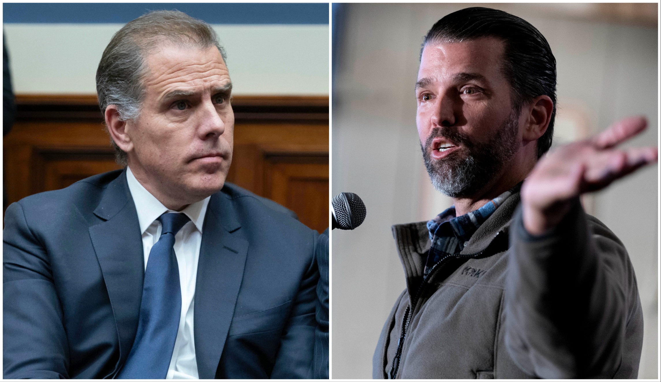Donald Trump Jr. goes after Hunter Biden’s manliness during Iowa campaign stop for father