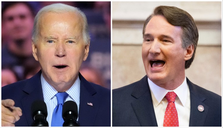 Biden trolled by Glenn Youngkin after cracking election denial joke