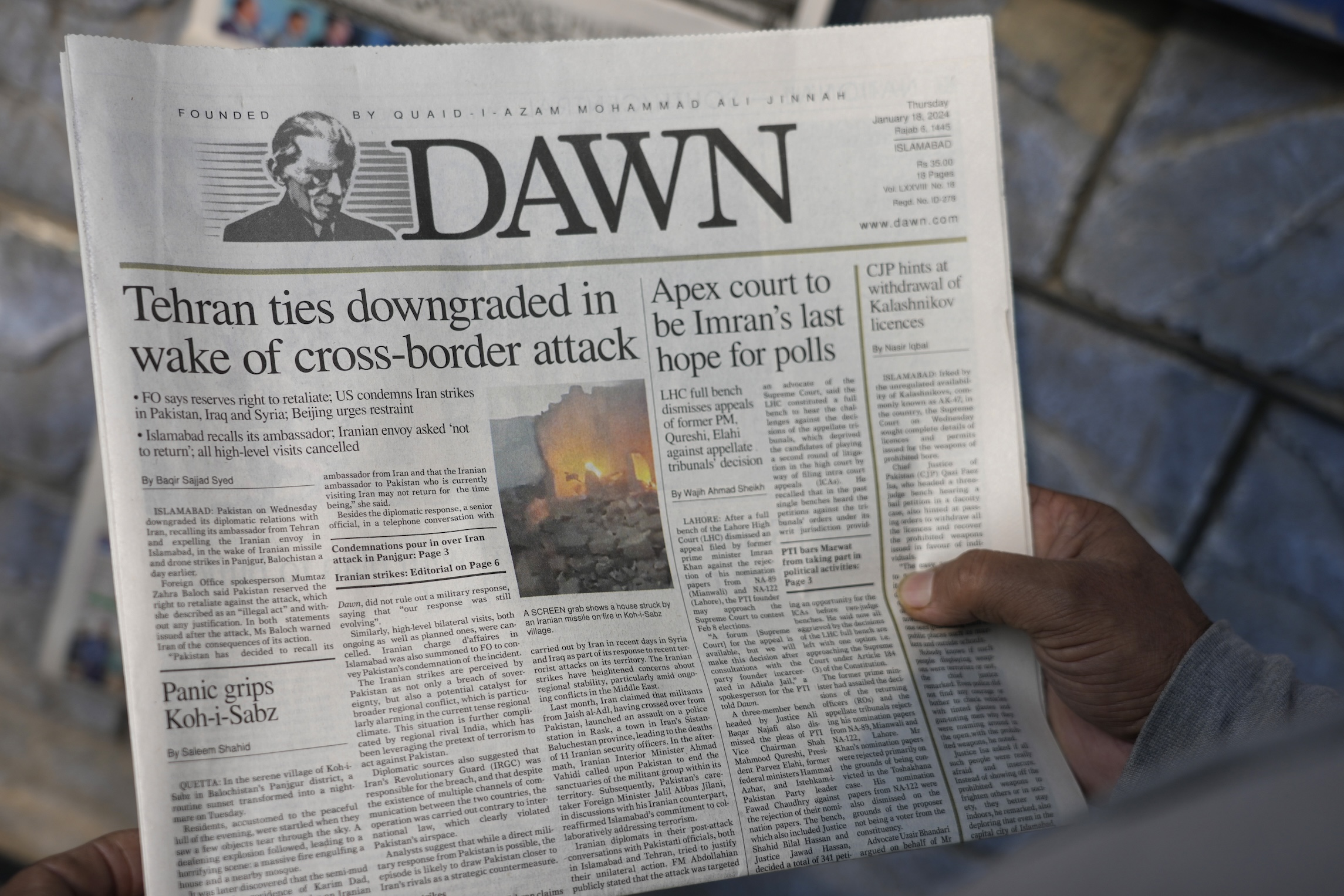 Pakistan bombs Iran, continuing crisis between China clients