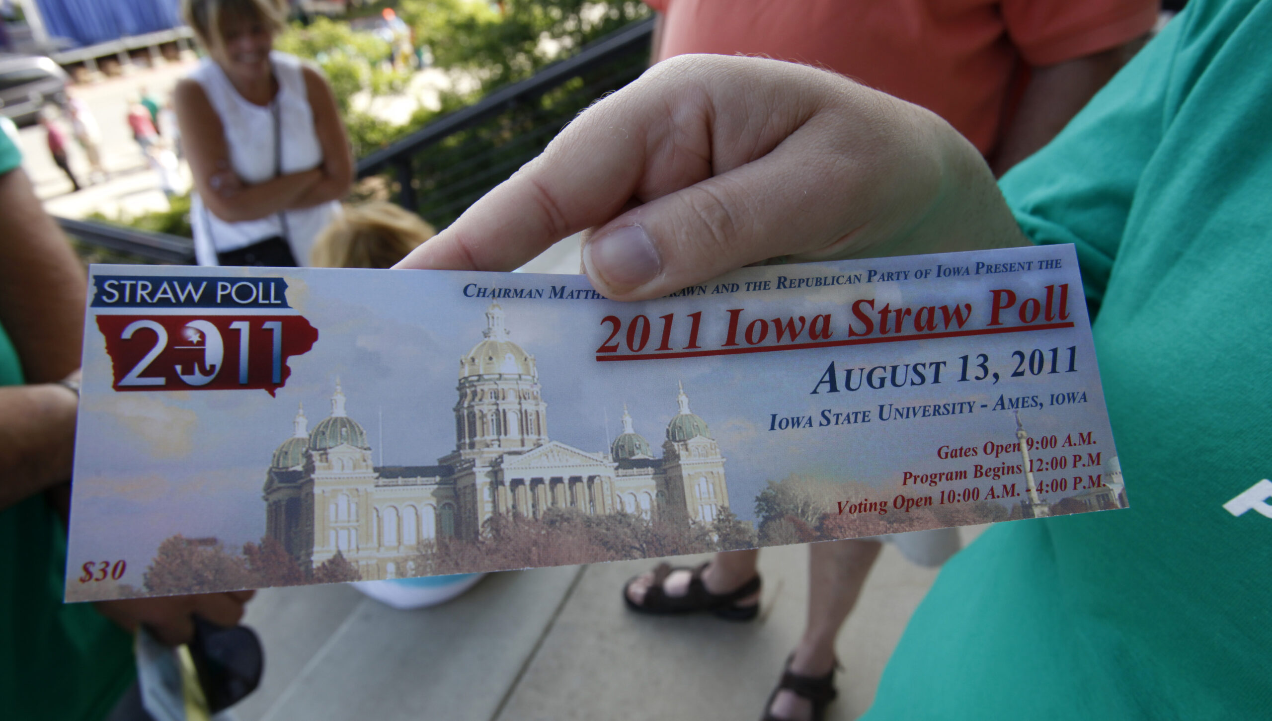 One cheer for the Iowa straw poll