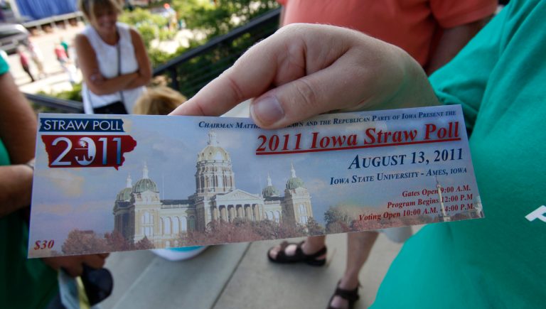 One cheer for the Iowa straw poll