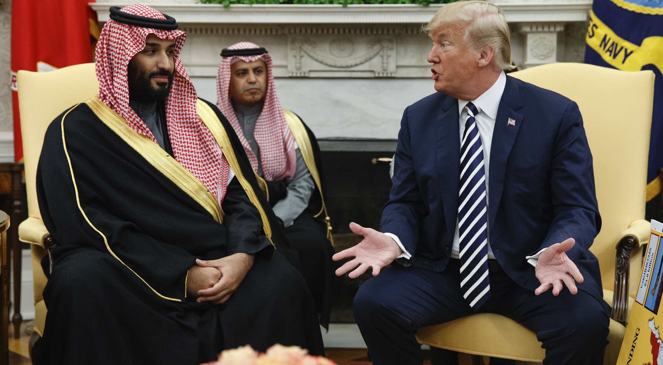Trump speaks to Saudi crown prince as oil output spike tanks markets
