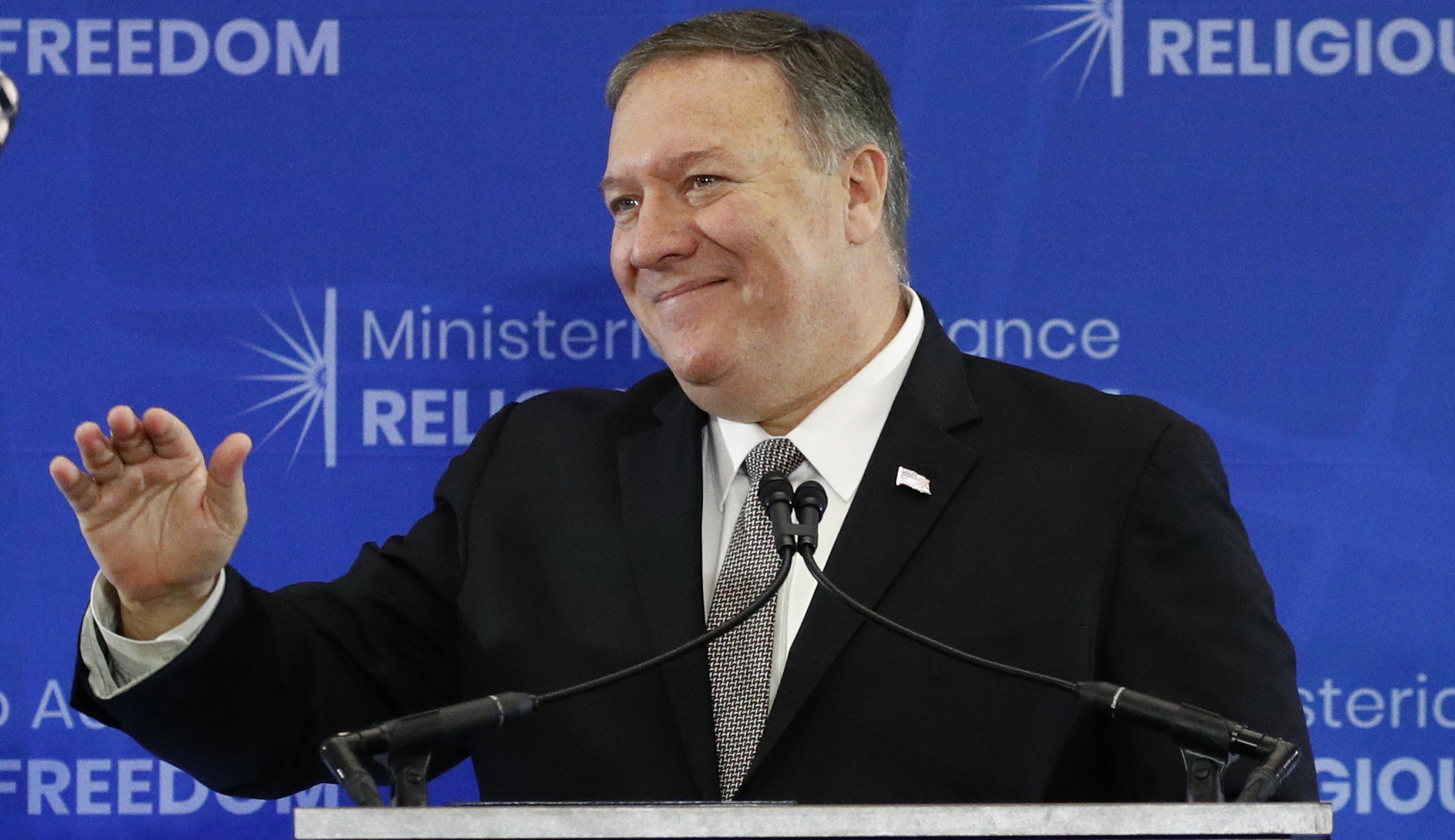 Pompeo warns that threats to religious freedom are greater than during Cold War