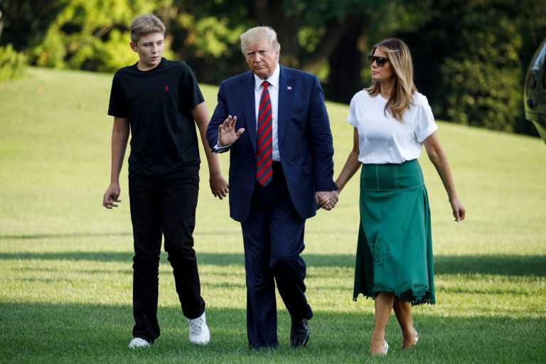 Revealed: Barron Trump ‘rules the grandkids,’ set to be tallest Trump